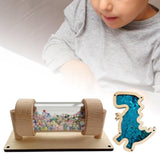 Busy Board Part Kids Instrument Sequined Dinosaur for Boy Girl Kids Toddlers Dinosaur Blue