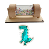 Busy Board Part Kids Instrument Sequined Dinosaur for Boy Girl Kids Toddlers Green Dinosaur