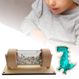 Busy Board Part Kids Instrument Sequined Dinosaur for Boy Girl Kids Toddlers Green Dinosaur