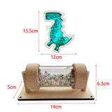 Busy Board Part Kids Instrument Sequined Dinosaur for Boy Girl Kids Toddlers Green Dinosaur