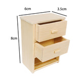 1:12 Dollhouse Bedside Cabinet Simulation Accessories Toy for Home Ornaments