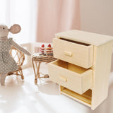 1:12 Dollhouse Bedside Cabinet Simulation Accessories Toy for Home Ornaments