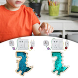 2 Pieces Activity Board Accessory Part Sensory Board Parts Boys Travel dinosaur blue