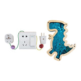 2 Pieces Activity Board Accessory Part Sensory Board Parts Boys Travel dinosaur blue