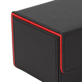 Card Deck Box Sleeved Cards Holder Premium Portable Display Playing Card Box Plaid Black Red