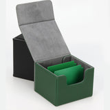 Card Deck Box Sleeved Cards Holder Premium Portable Display Playing Card Box Plaid Green