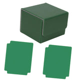 Card Deck Box Sleeved Cards Holder Premium Portable Display Playing Card Box Plaid Green