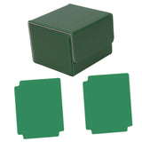 Card Deck Box Sleeved Cards Holder Premium Portable Display Playing Card Box Plaid Green