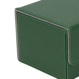 Card Deck Box Sleeved Cards Holder Premium Portable Display Playing Card Box Plaid Green