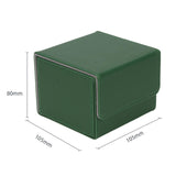 Card Deck Box Sleeved Cards Holder Premium Portable Display Playing Card Box Plaid Green