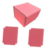 Card Deck Box Sleeved Cards Holder Premium Portable Display Playing Card Box Plaid Pink