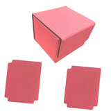 Card Deck Box Sleeved Cards Holder Premium Portable Display Playing Card Box Plaid Pink