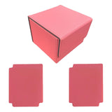 Card Deck Box Sleeved Cards Holder Premium Portable Display Playing Card Box Plaid Pink