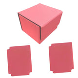 Card Deck Box Sleeved Cards Holder Premium Portable Display Playing Card Box Plaid Pink