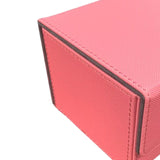 Card Deck Box Sleeved Cards Holder Premium Portable Display Playing Card Box Plaid Pink