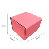 Card Deck Box Sleeved Cards Holder Premium Portable Display Playing Card Box Plaid Pink