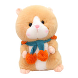 Cartoon Hamster Doll Soft Plush Hamster Stuffed Animal Toy for Children Kids Brown