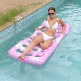 Lake Beach Water Float Lightweight for Fun Lap Swimming Slip and Slide Pink