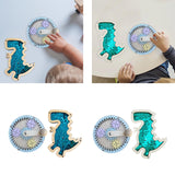 2 Pieces Busy Board DIY Accessories Early Education Toy for Age 2 3 4 5 Boys Blue