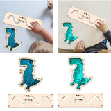 2Pcs Child Busy Board Early Educational Toy for Kids Ages 3-6 Years Children Sequin Blue