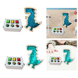 2Pcs Wooden Busy Board Parts Montessori Toy for Boys Girls Toddlers Children Blue