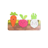 2 Pieces Kids Busy Board DIY Accessories Harvest Carrots for Travel Children Blue