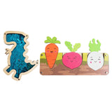 2 Pieces Kids Busy Board DIY Accessories Harvest Carrots for Travel Children Blue