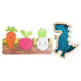 2 Pieces Kids Busy Board DIY Accessories Harvest Carrots for Travel Children Blue