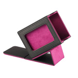 Maxbell Card Deck Box Holds 100 Cards Baseball Card Premium Sleeved Card Storage Box Black Purple