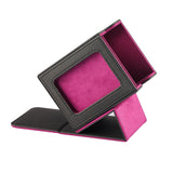 Maxbell Card Deck Box Holds 100 Cards Baseball Card Premium Sleeved Card Storage Box Black Purple