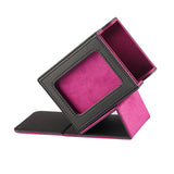 Maxbell Card Deck Box Holds 100 Cards Baseball Card Premium Sleeved Card Storage Box Black Purple