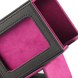 Maxbell Card Deck Box Holds 100 Cards Baseball Card Premium Sleeved Card Storage Box Black Purple
