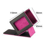 Maxbell Card Deck Box Holds 100 Cards Baseball Card Premium Sleeved Card Storage Box Black Purple