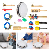 10 Pieces Kids Musical Instruments Set Preschool Education for Birthday Gift