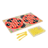 Ladybug Counting Beads Toy Bead Clipping Toy for Kindergarten Home Preschool