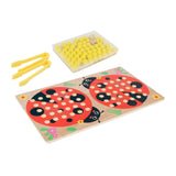 Ladybug Counting Beads Toy Bead Clipping Toy for Kindergarten Home Preschool