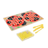 Ladybug Counting Beads Toy Bead Clipping Toy for Kindergarten Home Preschool