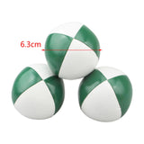 3 Pieces Clown Juggling Balls Easy to Grip Colorful Toss Ball Toys for Beach Green White