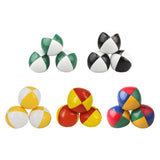 3 Pieces Clown Juggling Balls Easy to Grip Colorful Toss Ball Toys for Beach Green White