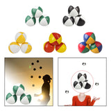 3 Pieces Clown Juggling Balls Easy to Grip Colorful Toss Ball Toys for Beach Green White