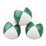 3 Pieces Clown Juggling Balls Easy to Grip Colorful Toss Ball Toys for Beach Green White