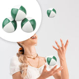 3 Pieces Clown Juggling Balls Easy to Grip Colorful Toss Ball Toys for Beach Green White