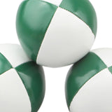 3 Pieces Clown Juggling Balls Easy to Grip Colorful Toss Ball Toys for Beach Green White