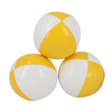 3 Pieces Clown Juggling Balls Easy to Grip Colorful Toss Ball Toys for Beach Yellow White