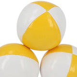 3 Pieces Clown Juggling Balls Easy to Grip Colorful Toss Ball Toys for Beach Yellow White