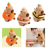 Plush Capybara 11.81" Couch Unique Capybara Doll for Adults Teens Girls Boys persimmon