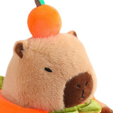 Plush Capybara 11.81" Couch Unique Capybara Doll for Adults Teens Girls Boys persimmon