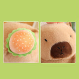 Plush Capybara 11.81" Couch Unique Capybara Doll for Adults Teens Girls Boys persimmon