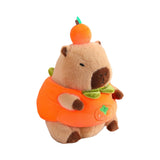 Plush Capybara 11.81" Couch Unique Capybara Doll for Adults Teens Girls Boys persimmon