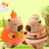 Plush Capybara 11.81" Couch Unique Capybara Doll for Adults Teens Girls Boys persimmon